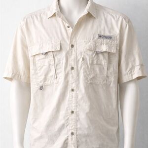 Columbia Men's Cream Button Down Shirt